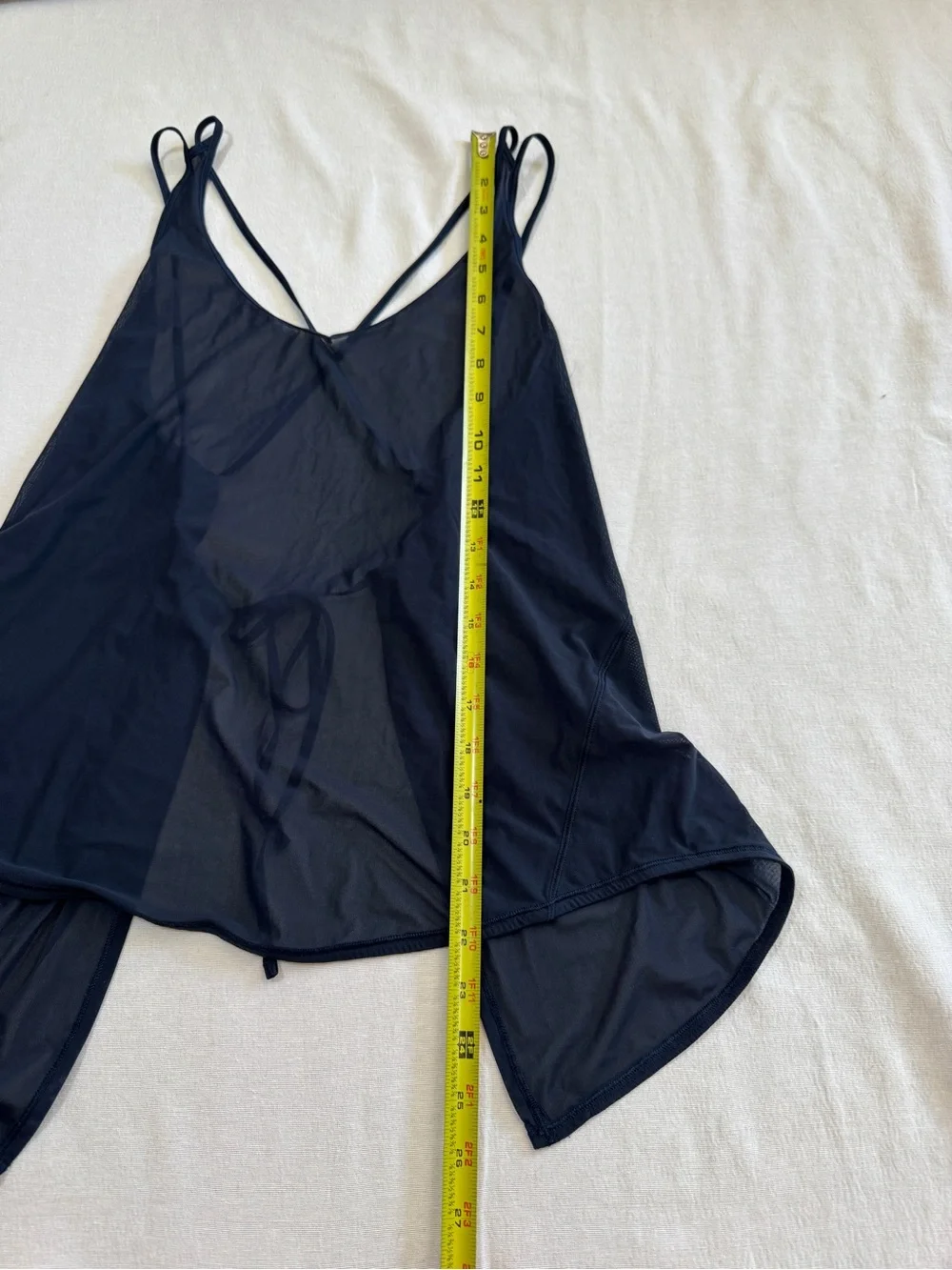 Lululemon Such a Cinch Tank Women’s True Navy Mesh Open Back Yoga‎ S/M
